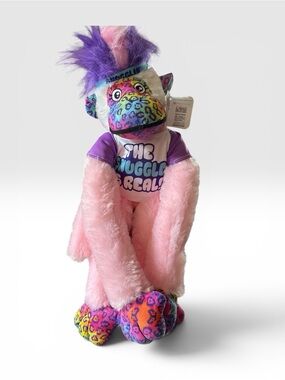 Plush Hang or Hug Mohawk Monkey "The Snuggle Is Real" 24in Long.